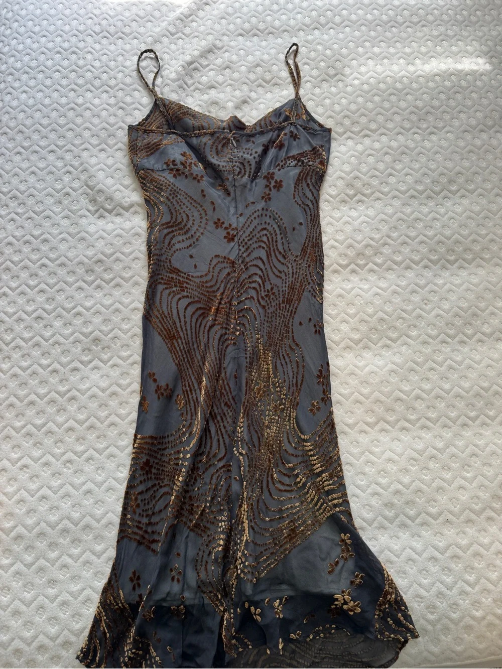 Vintage 90s ‘Events Australia’ Velvet Devoré Slip Dress - Picture 8 of 9
